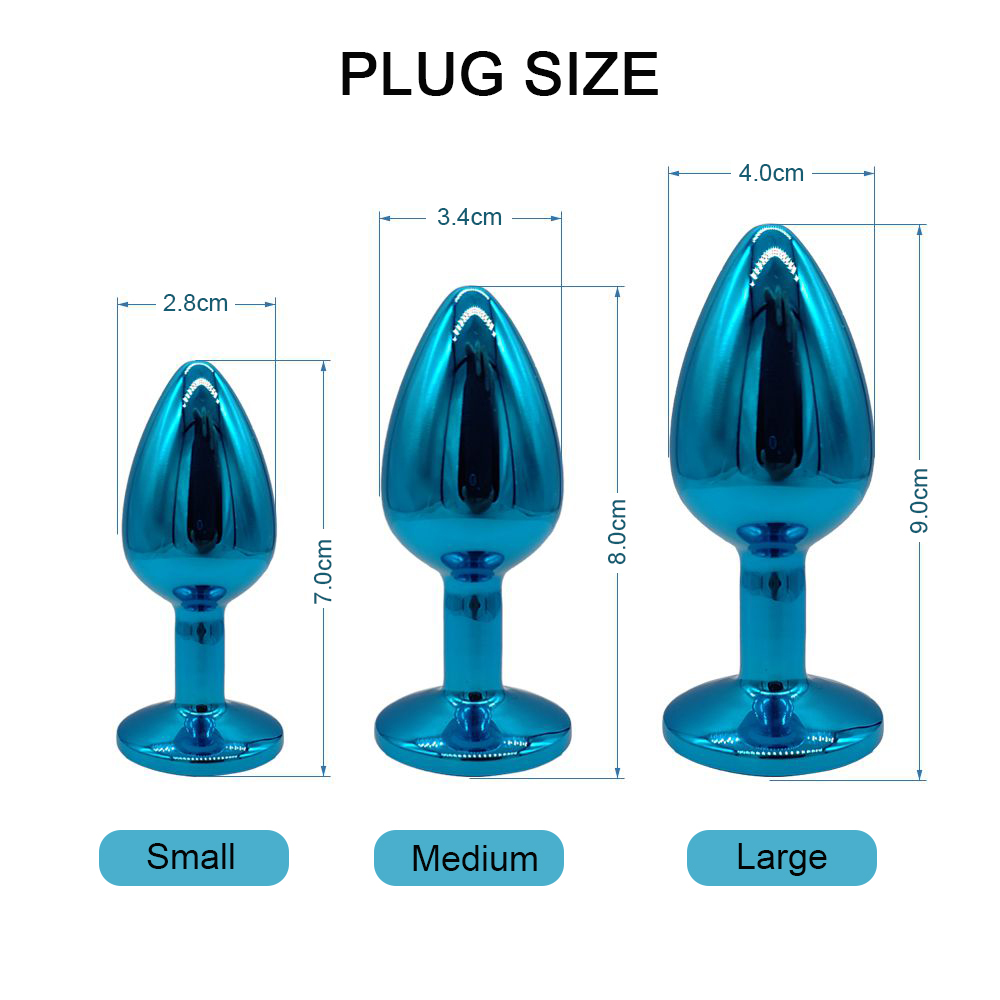 UV coating metal anal plugs